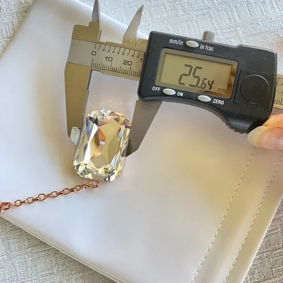 FAC Large Swarovski Large Crystal Pendant Necklace - Picture 6 of 7